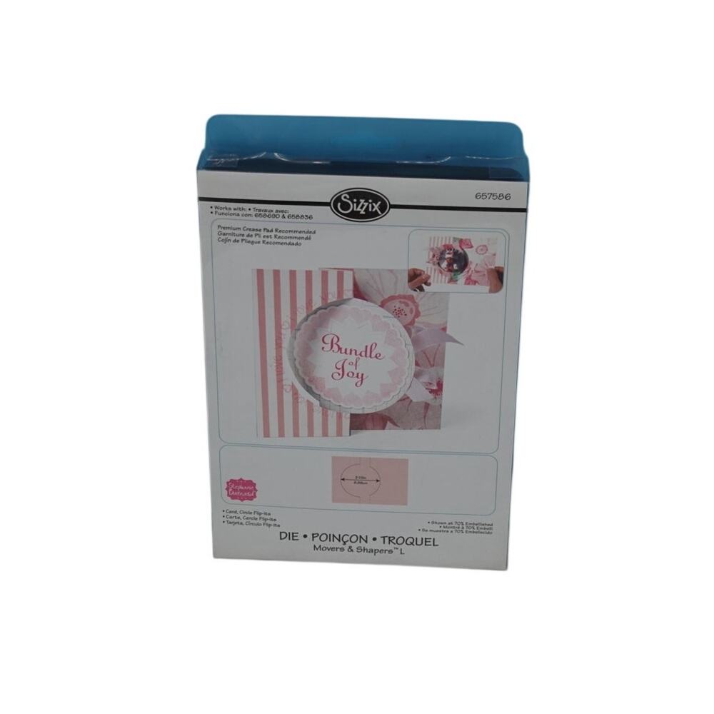 Sizzix Card, Circle Flip-Its Die Cutter New